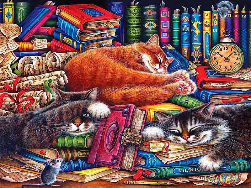 Книжная выставка «Большое кошачье путешествие»